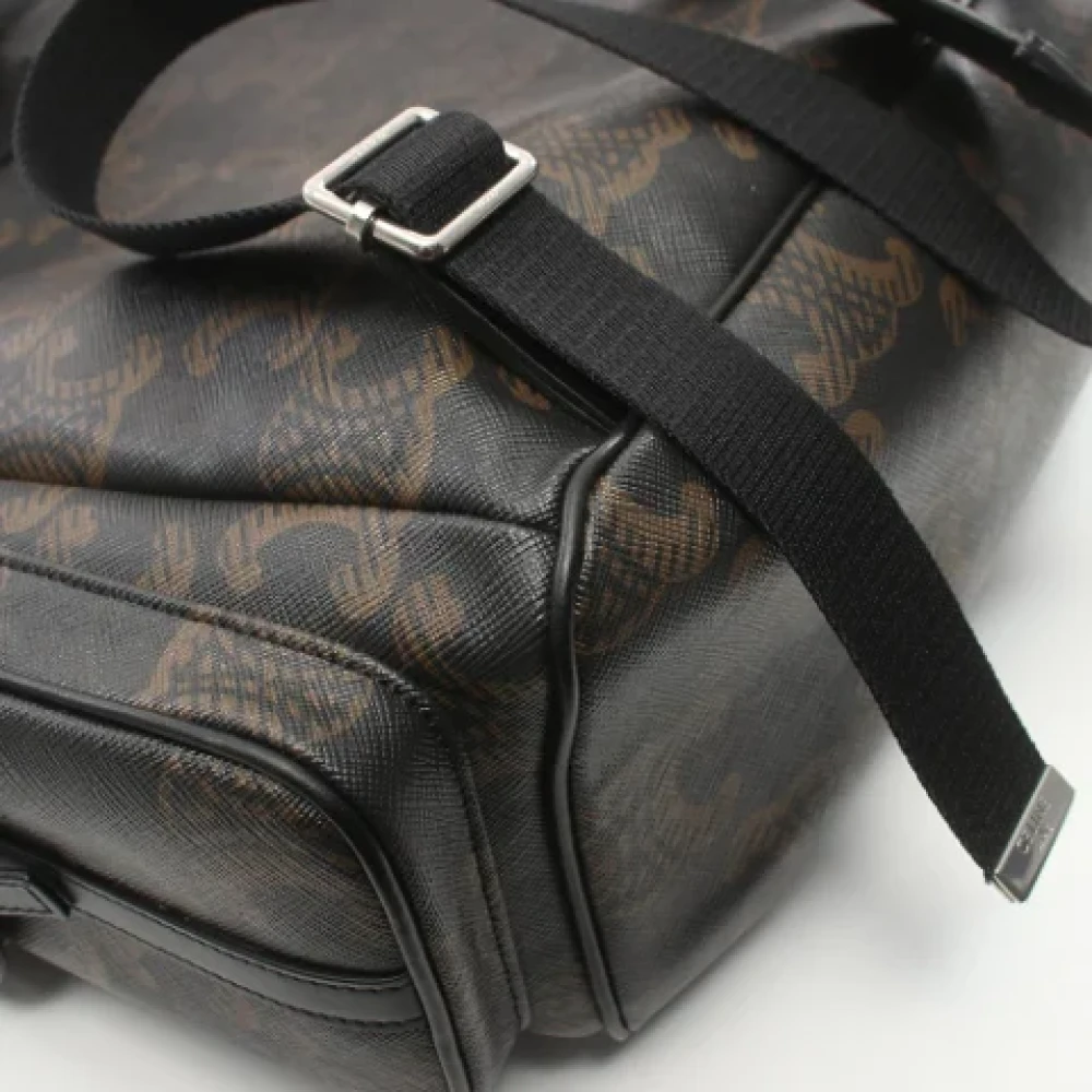 Celine Vintage Pre-owned Coated canvas celine-bags Black Heren