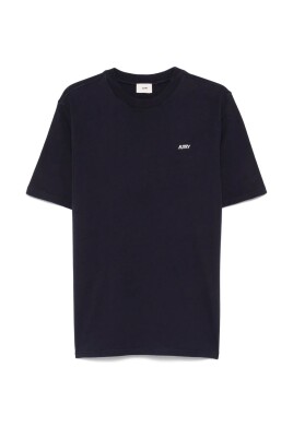 t-shirt-bleu-a-col-rond-avec-logo-brode