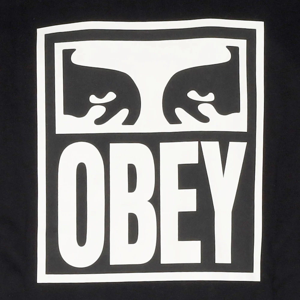 Obey Ogen Icoon Hoodie Premium Fleece Zwart Black Heren