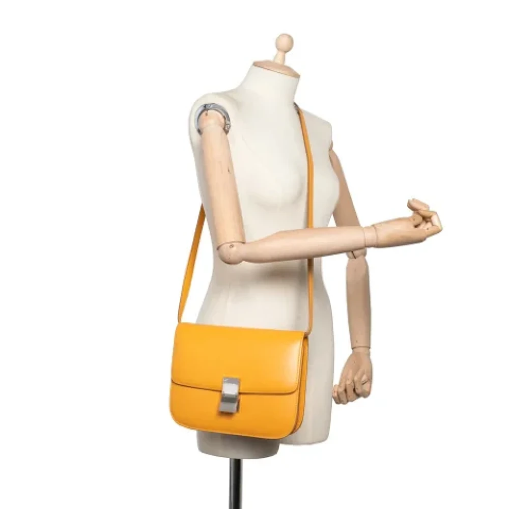 Celine Vintage Pre-owned Leather celine-bags Orange Dames