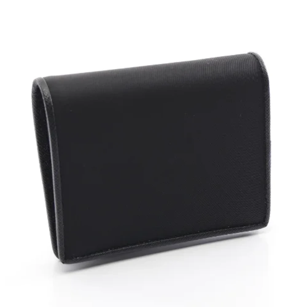 Prada Vintage Pre-owned Canvas wallets Black Dames