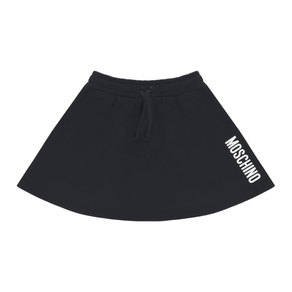 Moschino Black Cotton Skirt For Girls - Female - Kids Skirts - 4 Y - Kids