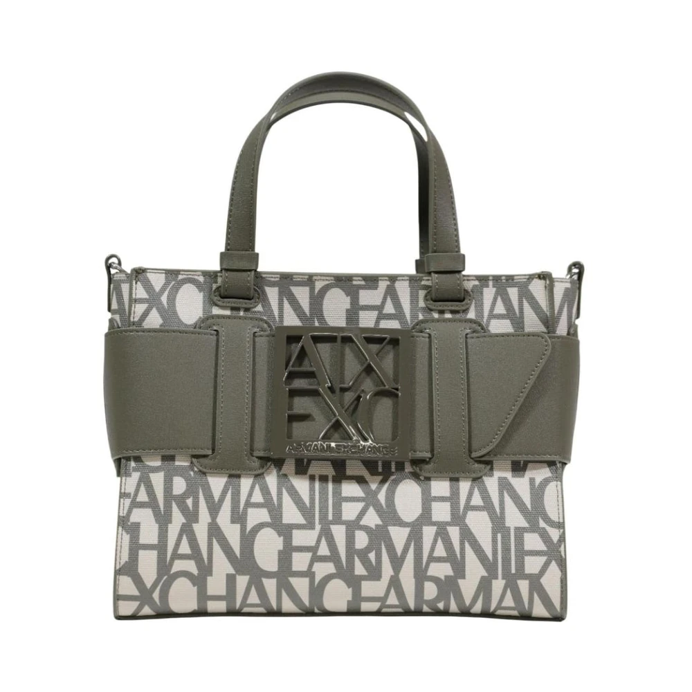 Armani Exchange Vrouw Groente Handtas Met Print En Schouderriem