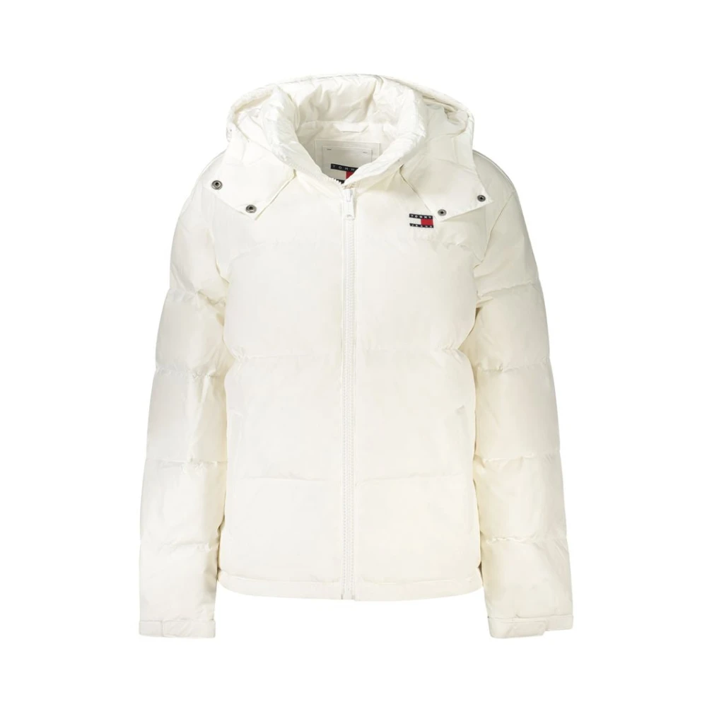 Tommy Hilfiger Women's White Winter Jackets,, Polyester Winter Jacket Extra Large