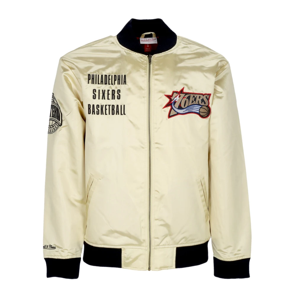 Mitchell & Ness NBA Team Lichtgewicht Satijnen Bomberjack Yellow Heren