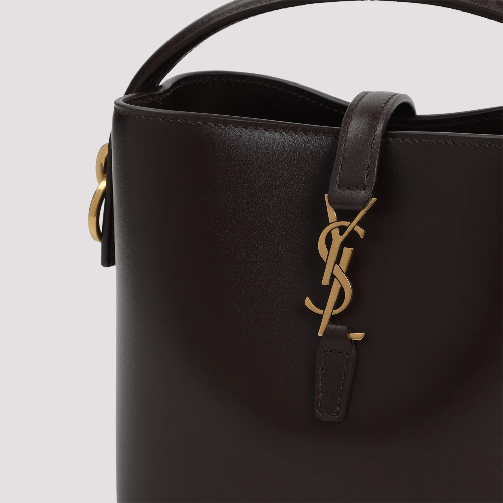 Saint Laurent Mini Schoudertas in Klassieke Stijl Brown Dames