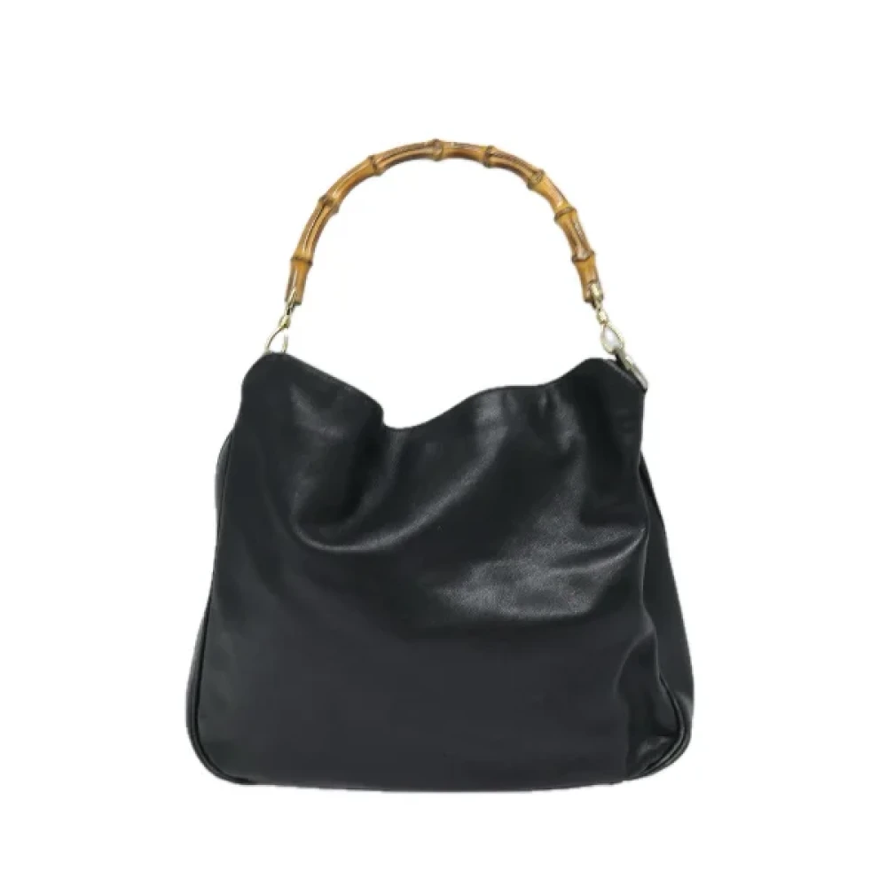 Gucci Vintage Pre-owned Leather gucci-bags Black Dames