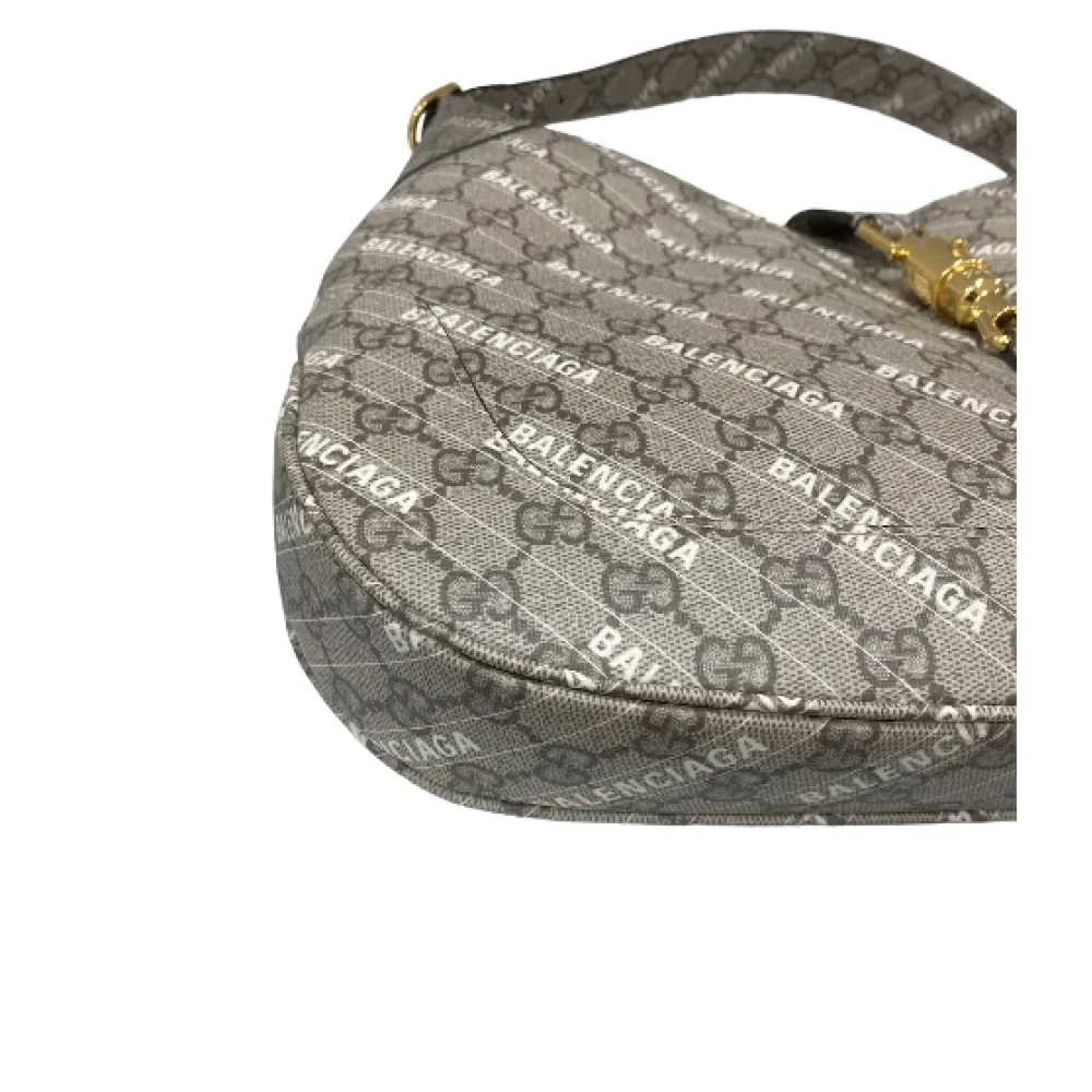 Gucci Vintage Limited Edition Gucci x Balenciaga Jackie 1961 Schoudertas Beige Dames