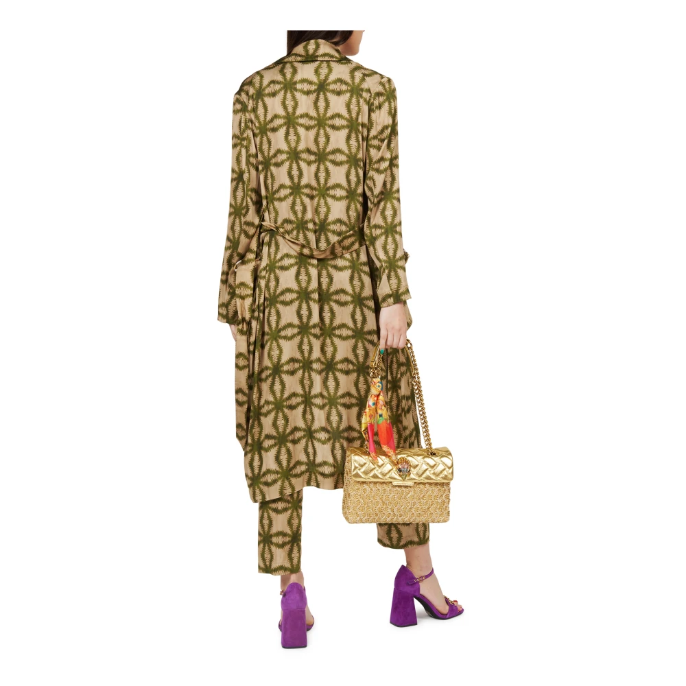 bazar deluxe Etnische Viscose Stretch Jas Kameel Groen Green Dames