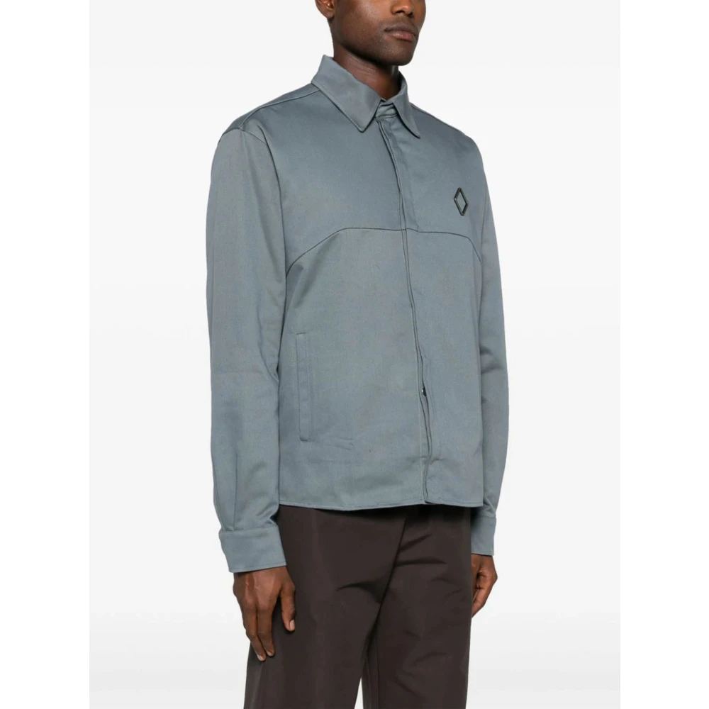 A-Cold-Wall Leisteen Grijs Twill Overhemdjasje Gray Heren
