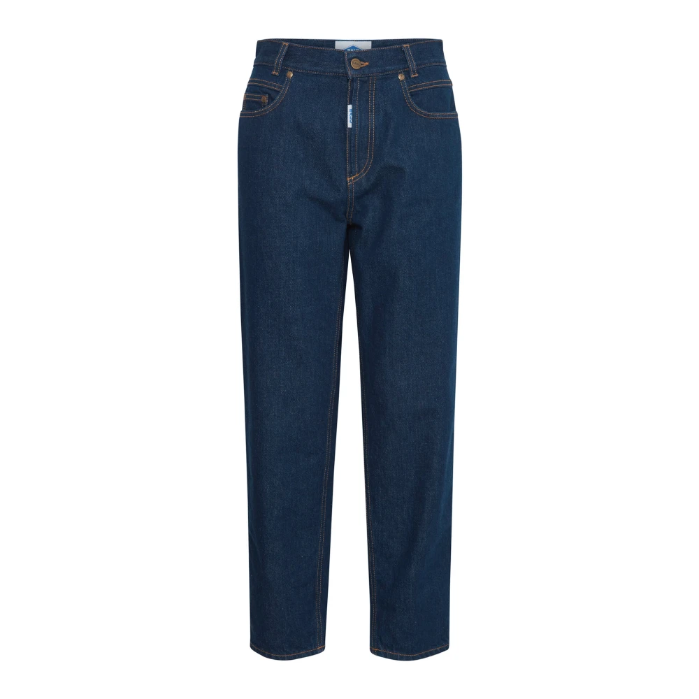 Ball Relaxed Fit Rinse Wash Jeans Blue Dames