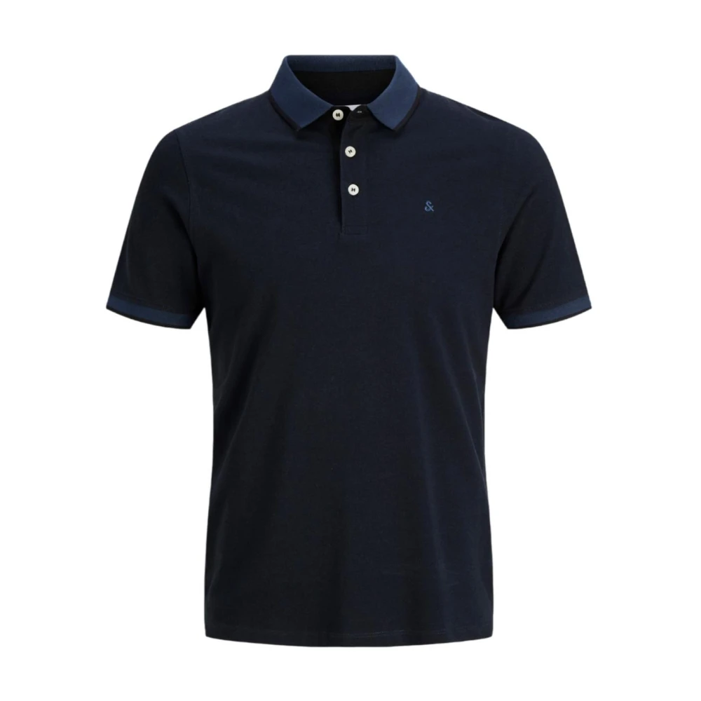 Jack & Jones Men's Blue Jjepaulos Polo - Polo Shirts - L - Tops
