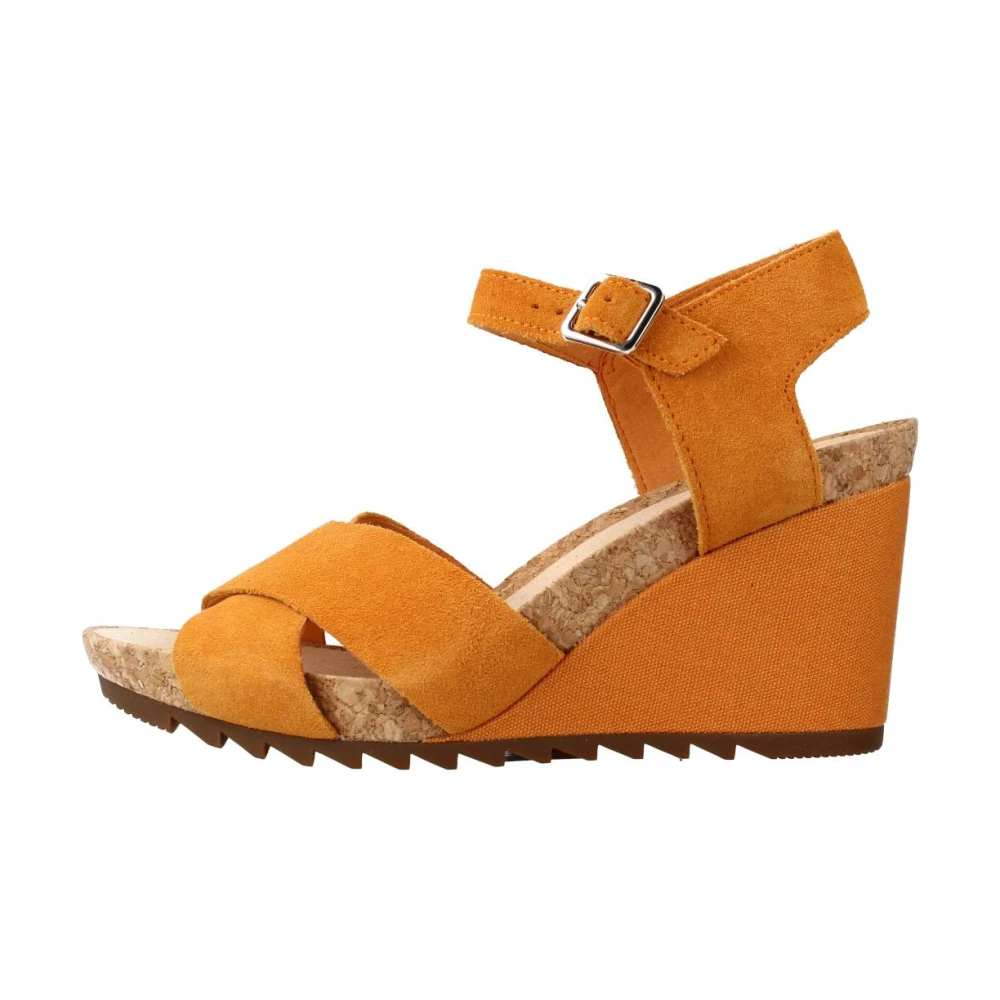 Clarks Wedges Orange Dames