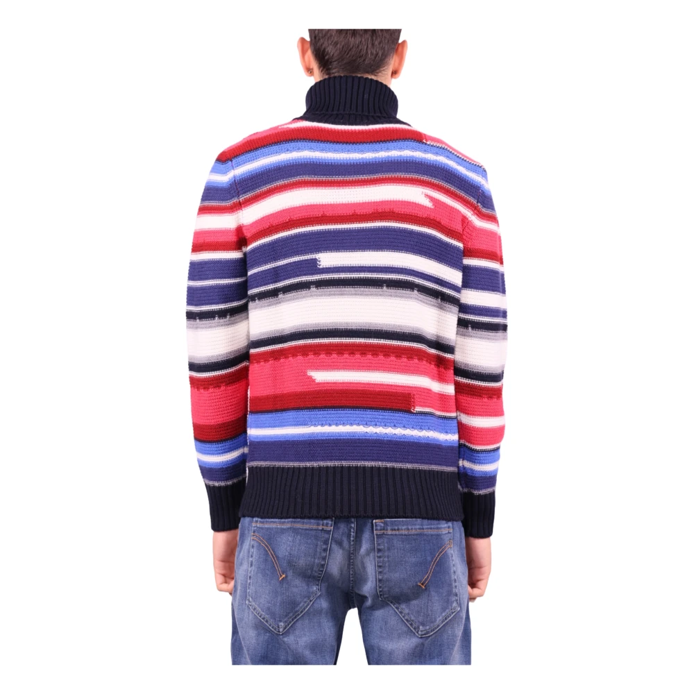 Kangra Blauwe Gestreepte Trui Multicolor Heren