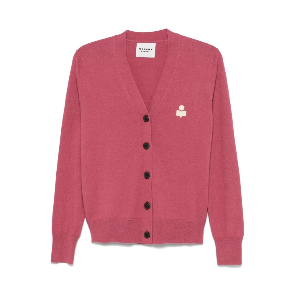 Isabel Marant Étoile Roze Geborduurde Logo Trui Pink Dames