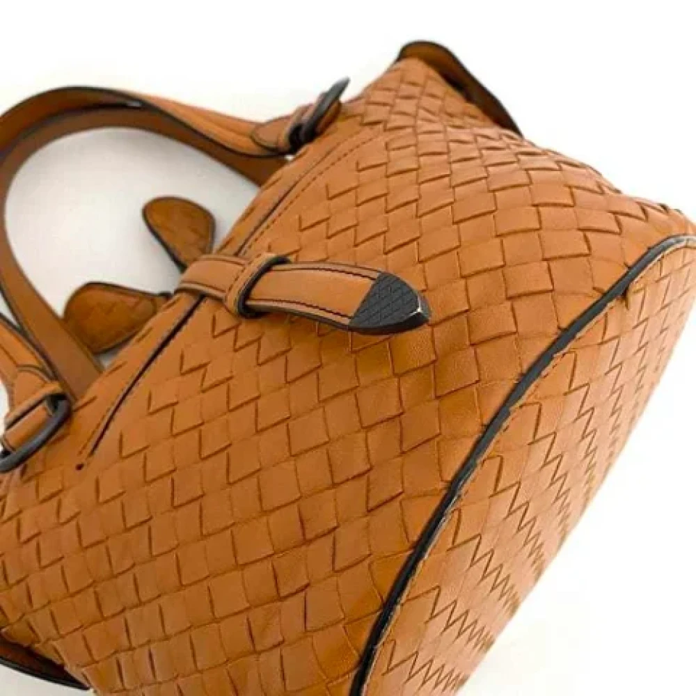 Bottega Veneta Vintage Pre-owned Leather totes Orange Dames