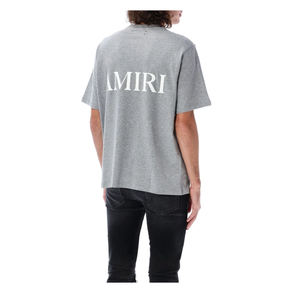 Amiri Kern Logo Tee Gray Heren