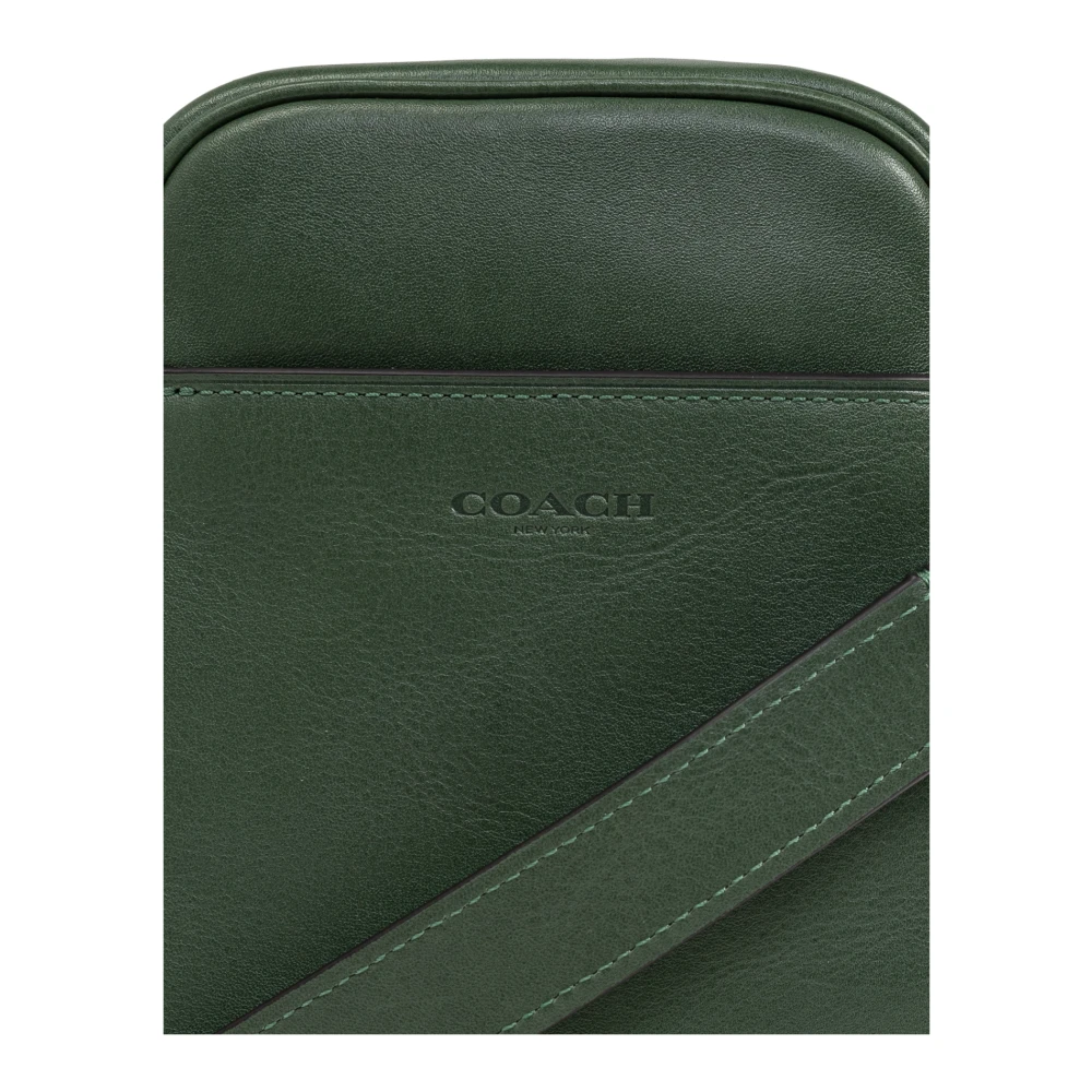Coach Leren schoudertas Green Heren