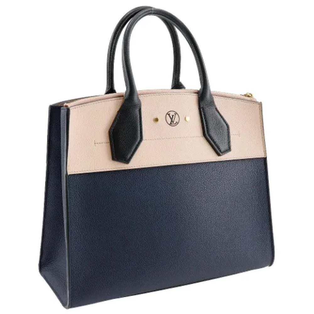 Louis Vuitton Vintage Pre-owned Leather handbags Blue Dames