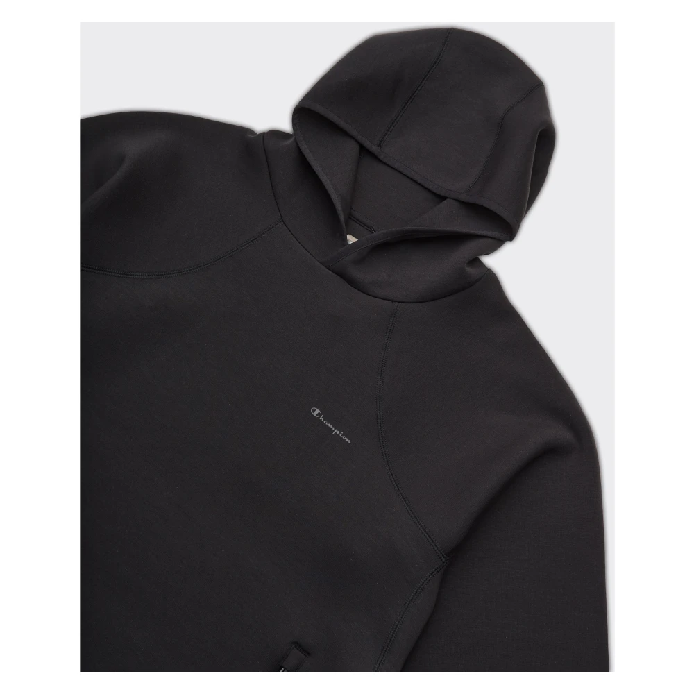 Champion Zwarte Hoodie met voorritszakken Black Heren