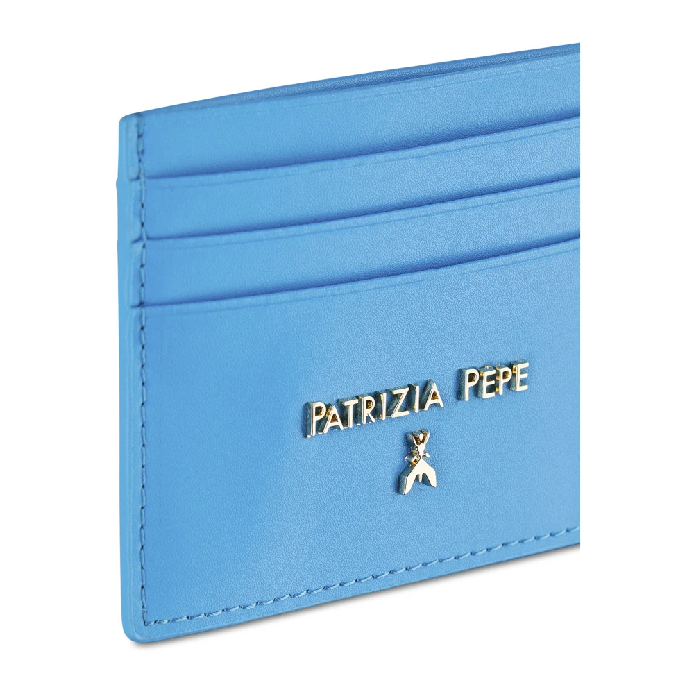 PATRIZIA PEPE Reisartikel Gladleren kaarthouder Blue Dames