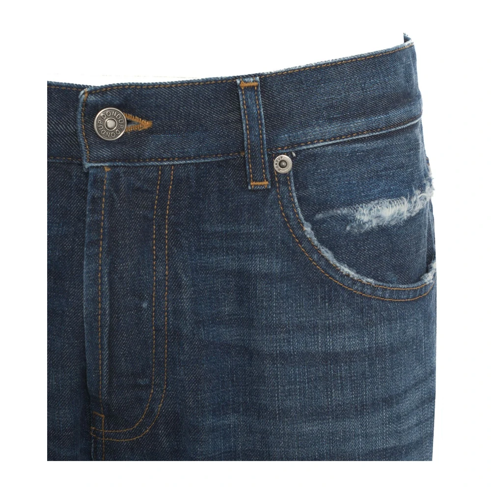 Dondup Slim Fit Destroyed Jeans Dian Blue Heren