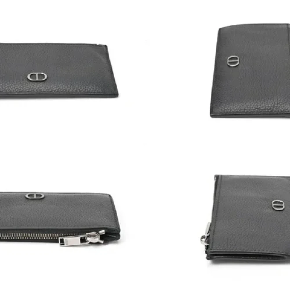 Dior Vintage Pre-owned Leather home-office Black Dames