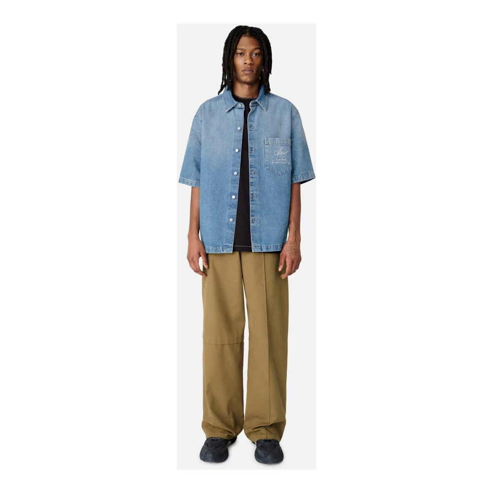 Axel Arigato Shore Deni Shirt Blue Heren