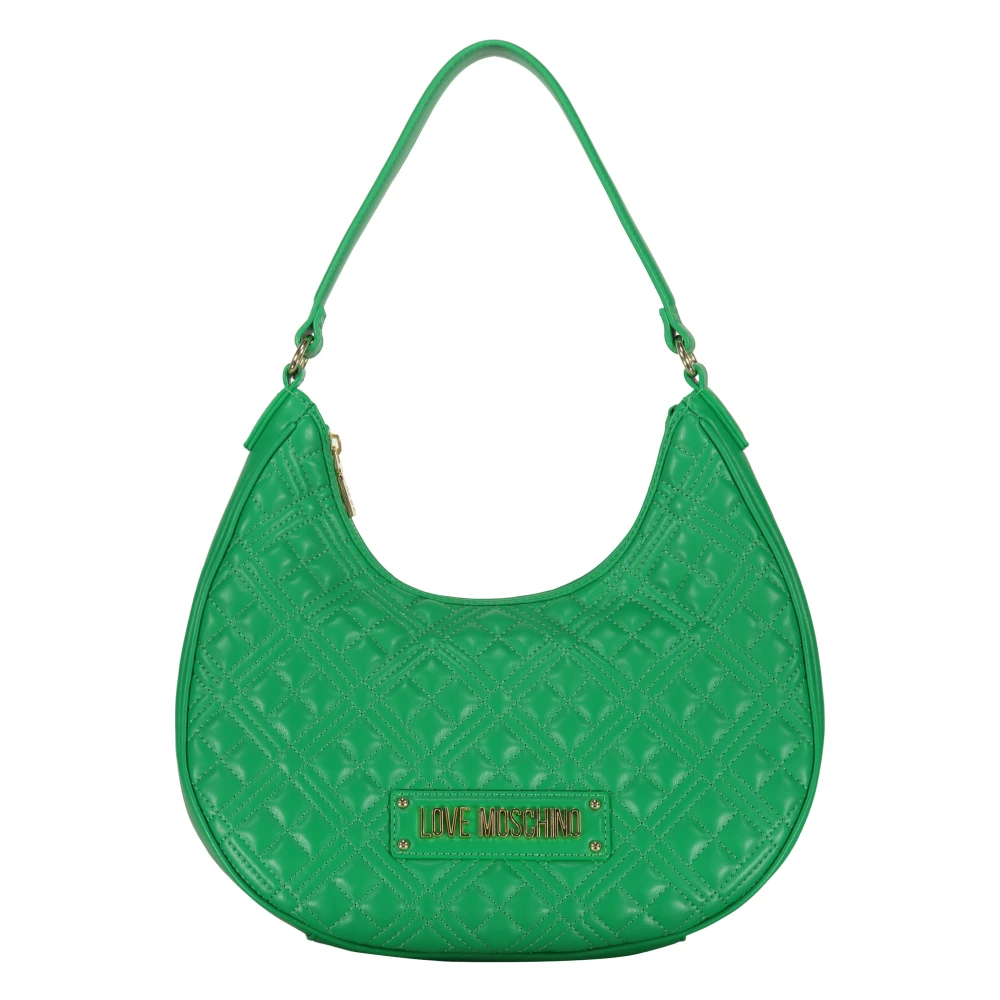 Love Moschino Gewatteerde Schoudertas met Toprits Green Dames
