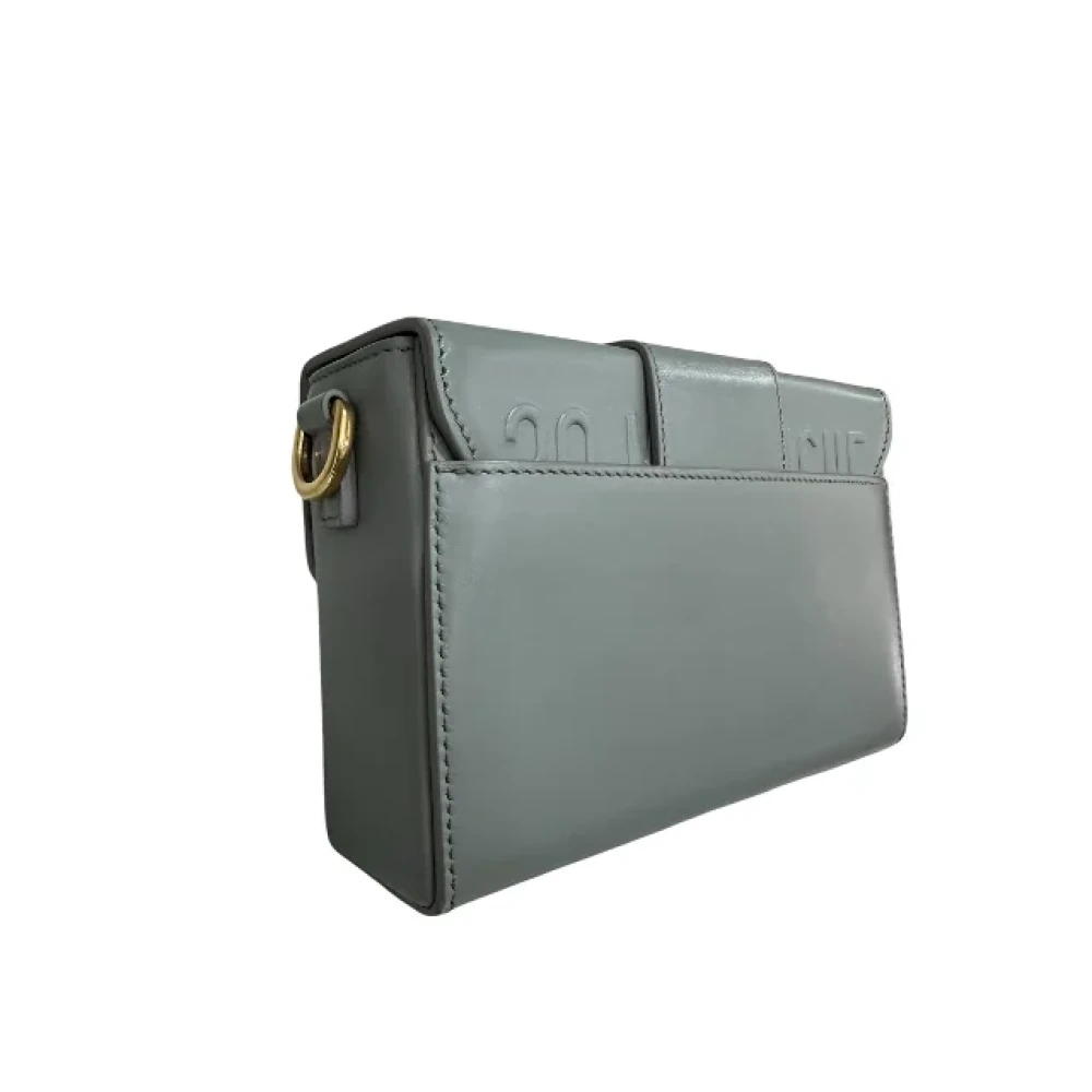 Dior Vintage Pre-owned Leather dior-bags Gray Dames