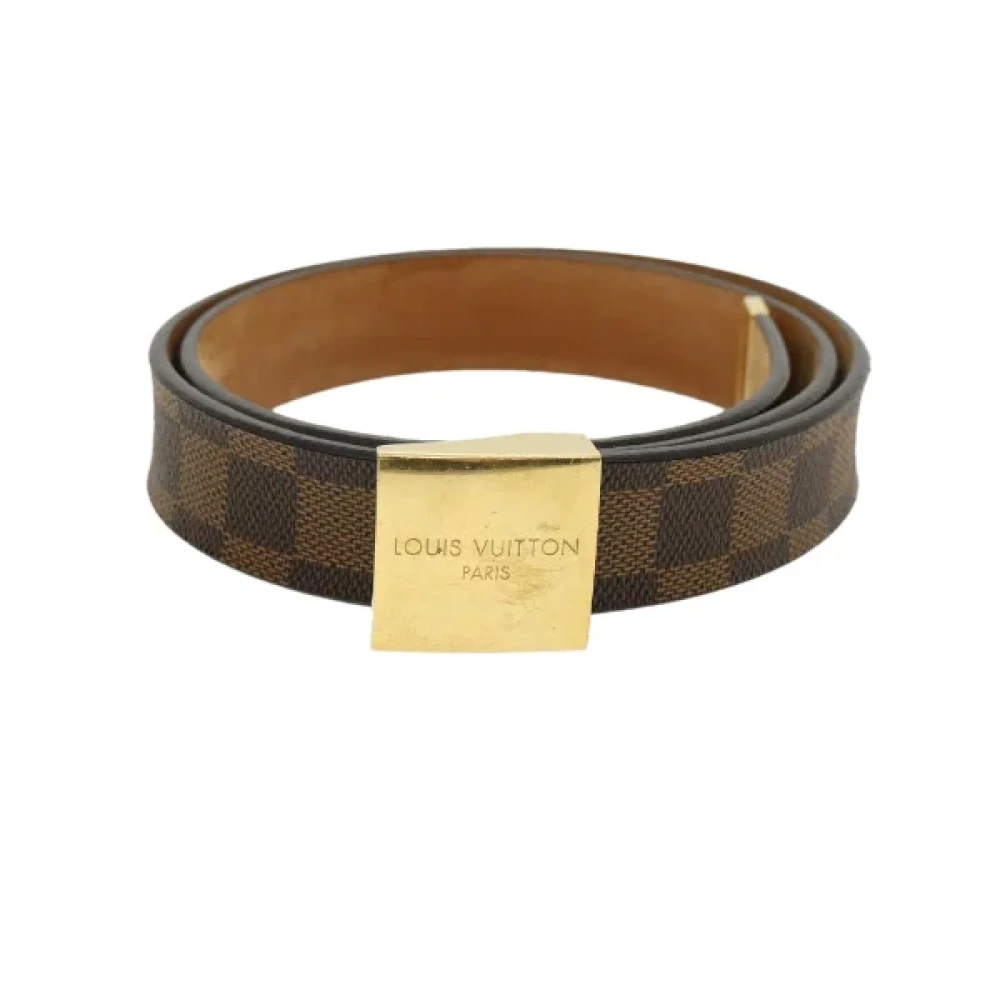 Louis Vuitton Vintage Pre-owned Coated canvas belts Brown Dames