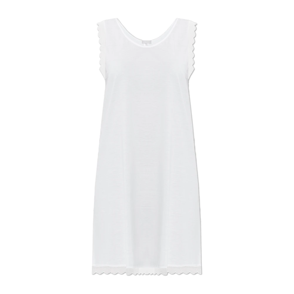 Hanro Vrouw Wit Nachtkleding Dames, S, Katoen, Inaya Nachthemd