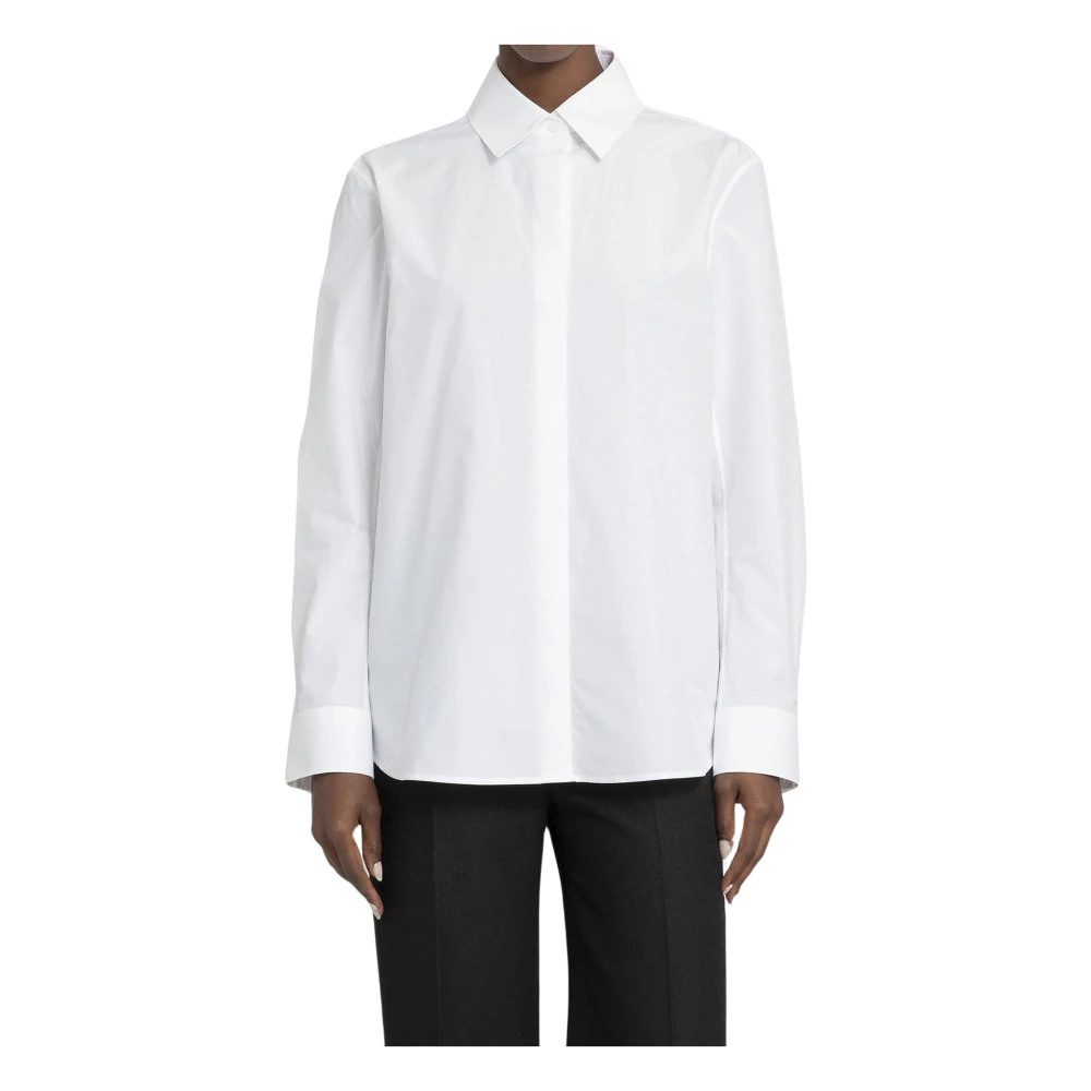 Lanvin Witte Cocoon Tunic Shirt White Dames