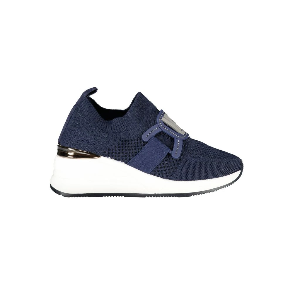 Laura Biagiotti Women's Blue Polyester Sneaker - Sneakers - 7 Uk - Shoes