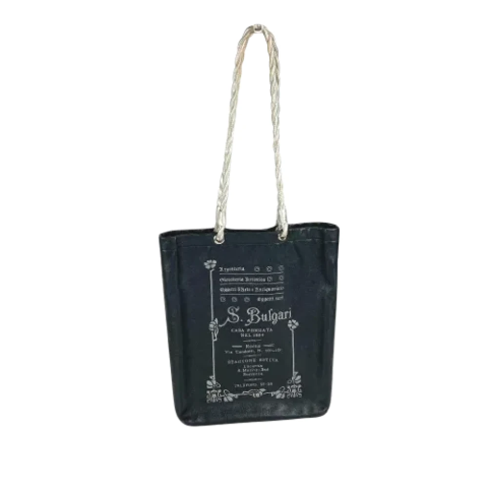 Bvlgari Vintage Pre-owned Leather shoulder-bags Black Dames