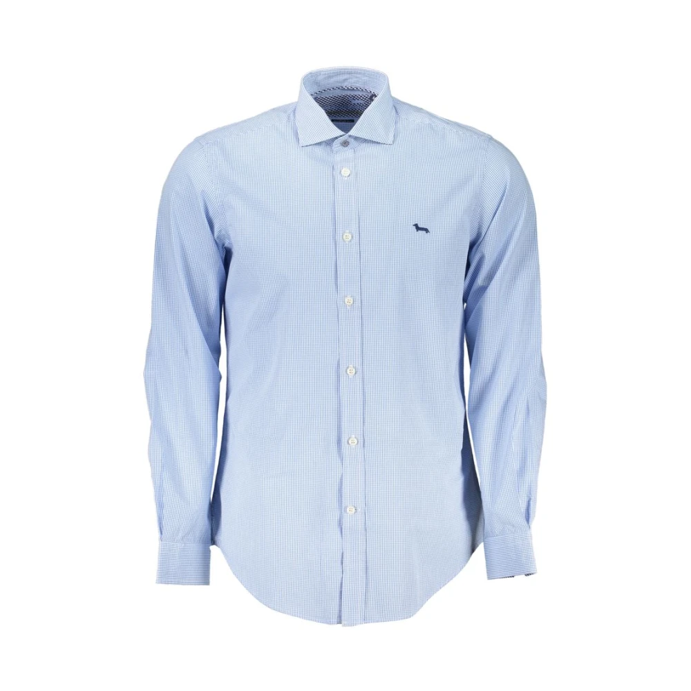 Harmont & Blaine Elegant lichtblauw overhemd met smalle pasvorm Blue Heren