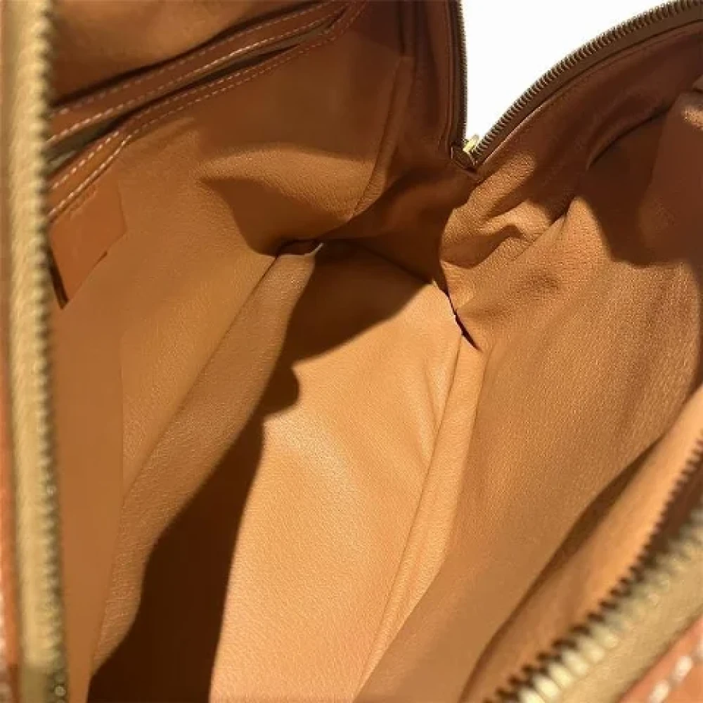 Celine Vintage Pre-owned Canvas handbags Brown Dames