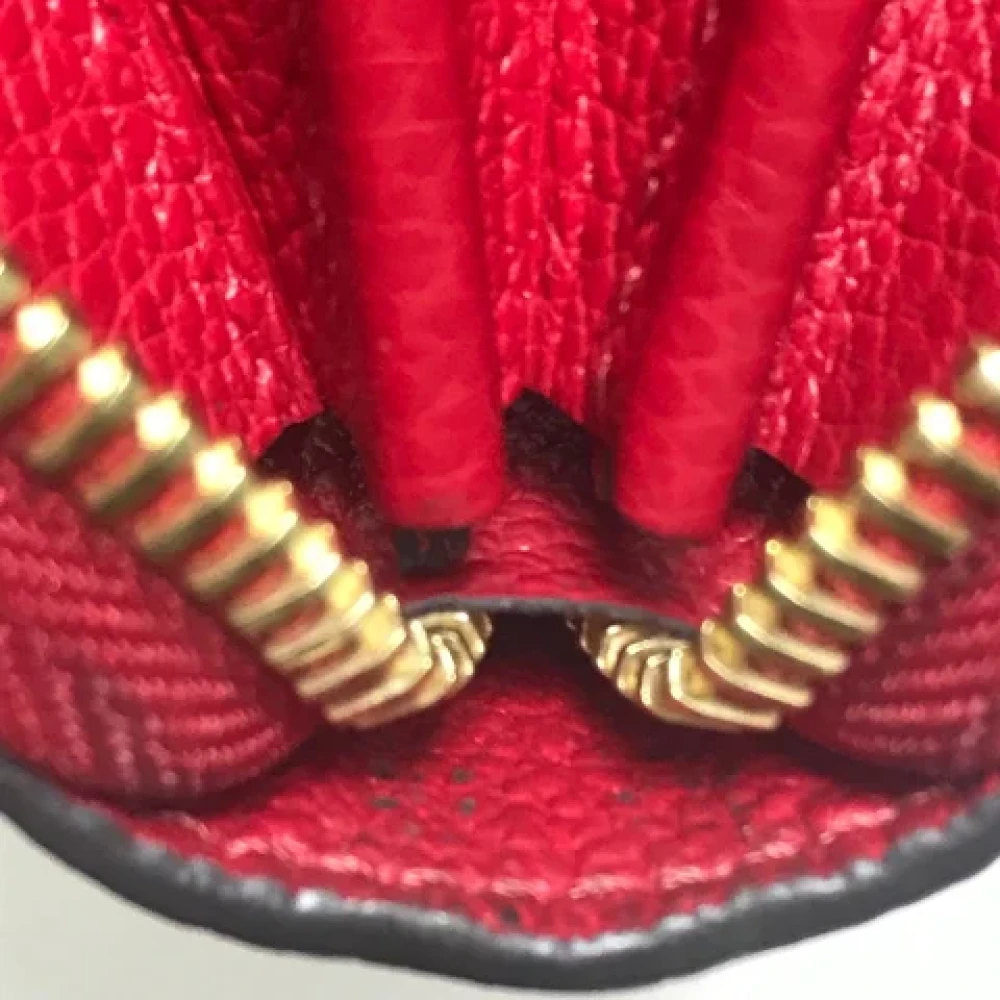 Louis Vuitton Vintage Pre-owned Leather wallets Red Dames
