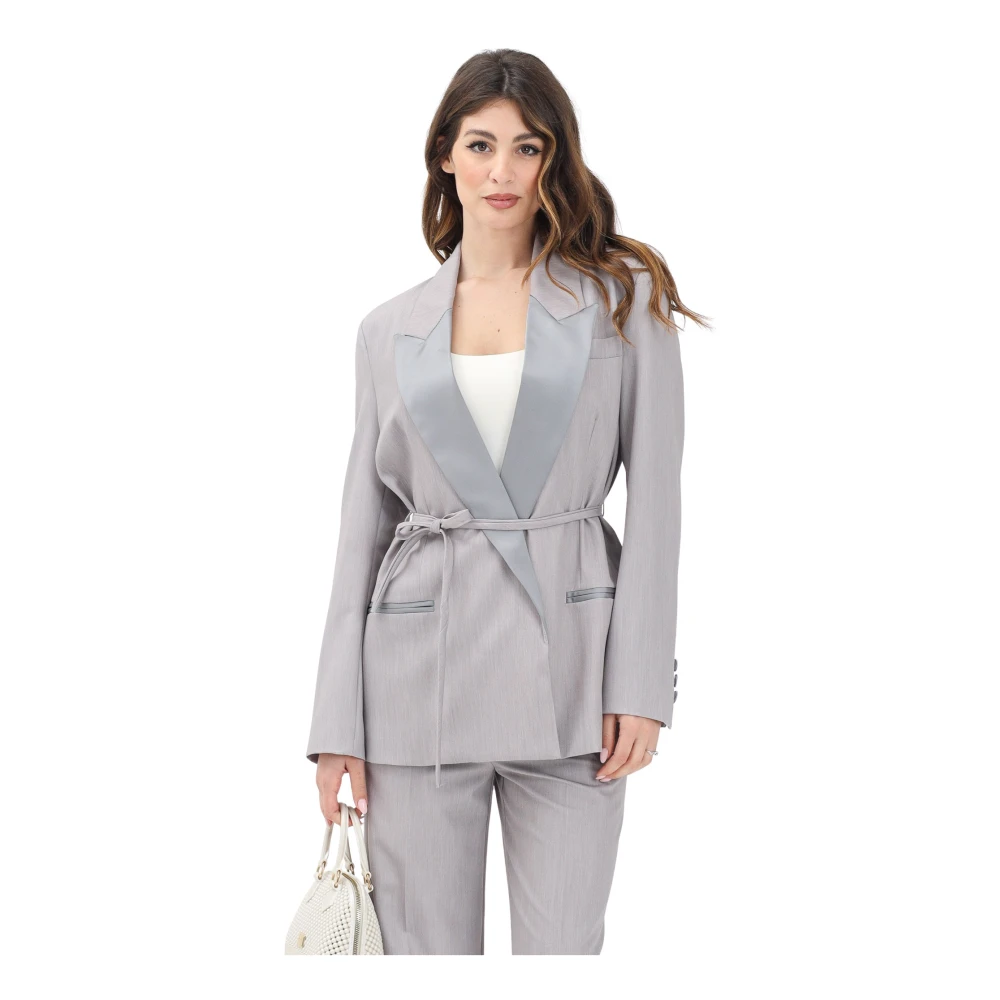 ViCOLO - Jackets > Blazers - Gray - ViCOLO - Modalova