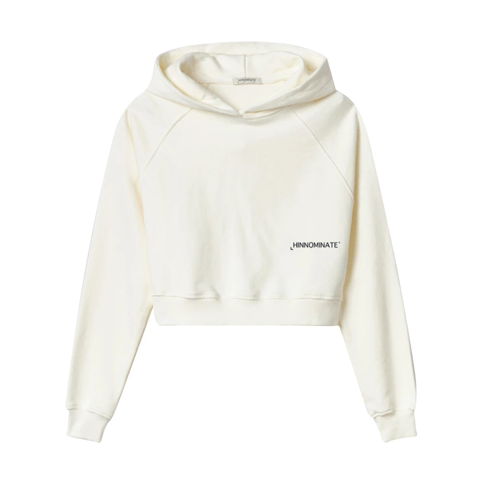 Hinnominate Witte hoodie met originele print Beige Dames