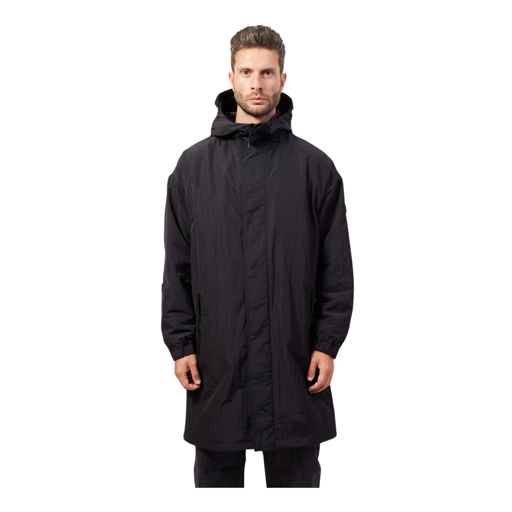 Hugo Boss Waterafstotende Capuchonjas Black Heren