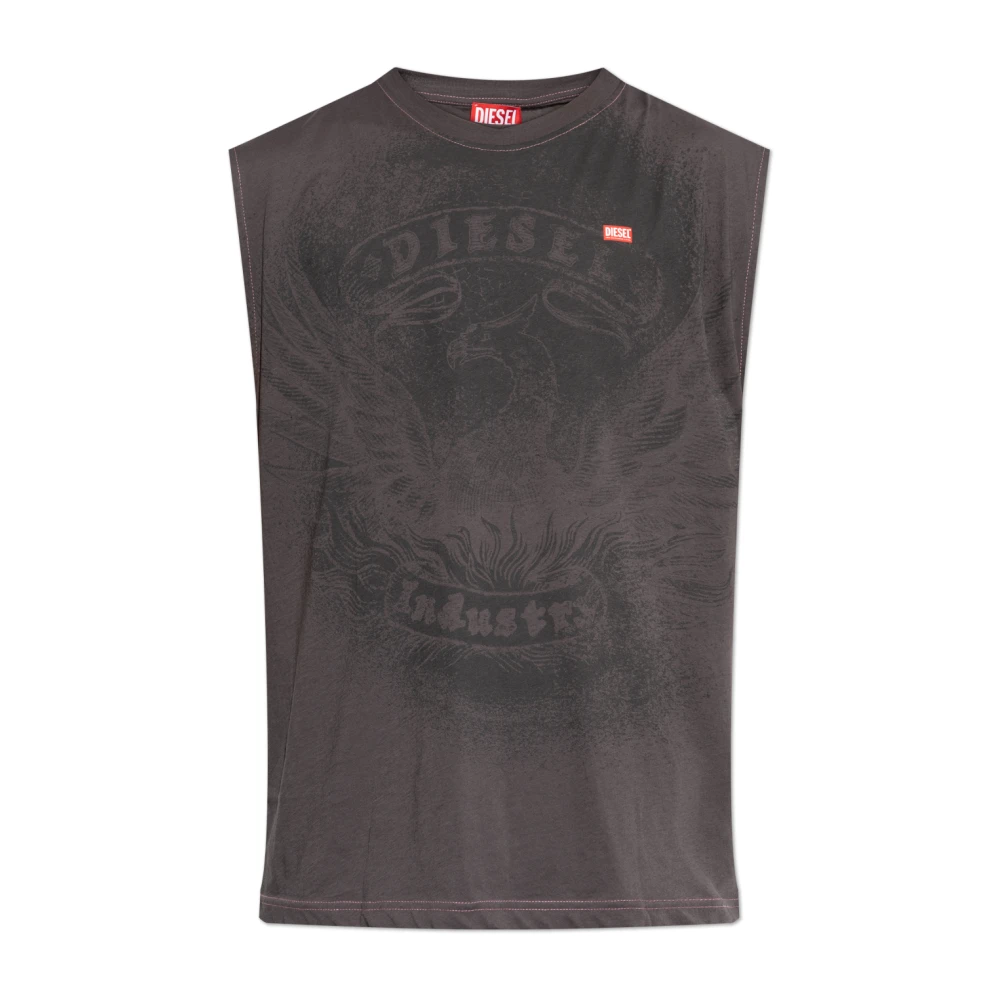 Diesel - T-Boxt-Sl-Notch Camiseta - Tops - Hombre - Gris - Xl