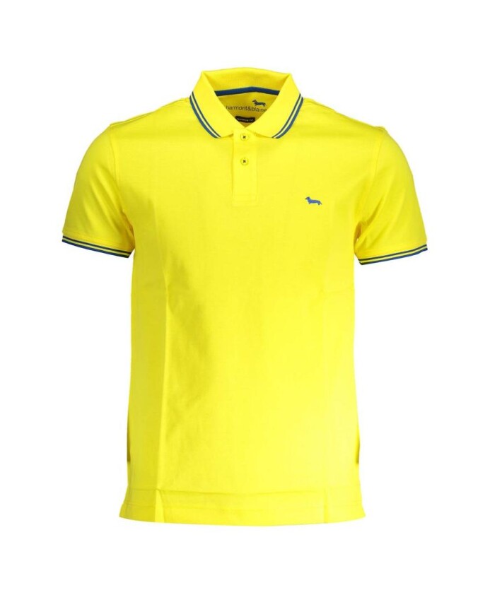 polo-jaune-manches-courtes