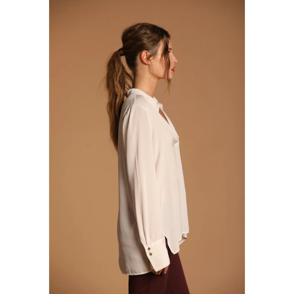 Mason's Elegante Viscose Damesblouse Beige Dames