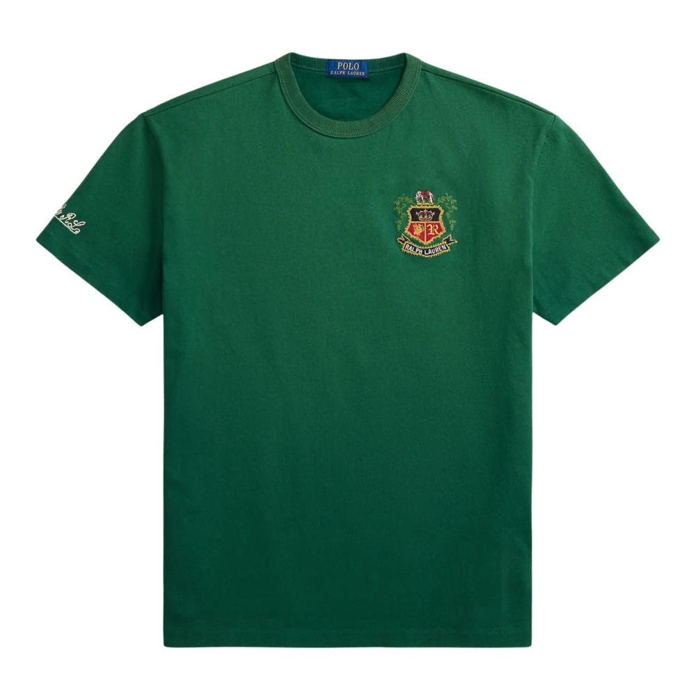 Ralph Lauren Men's Green T-Shirts, S, Embroidered Logo T-Shirt