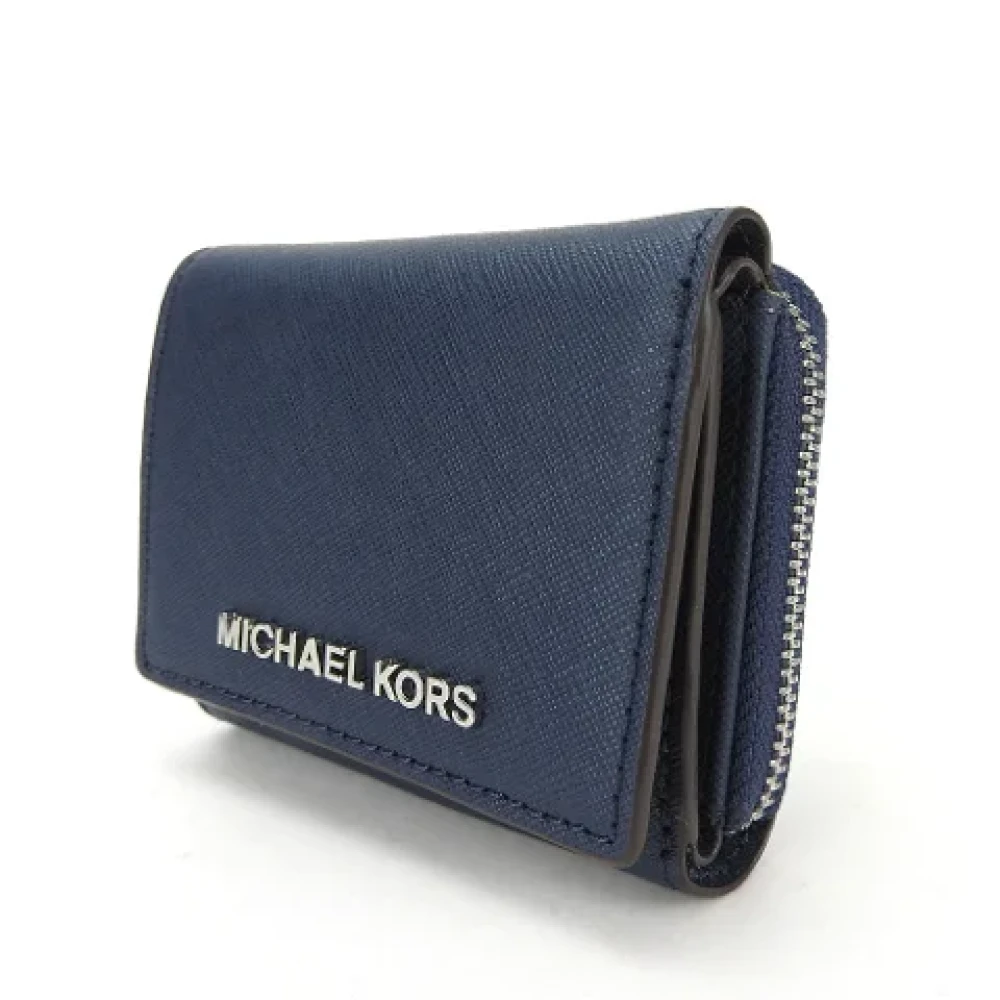 Michael Kors Pre-owned Leather wallets Blue Dames