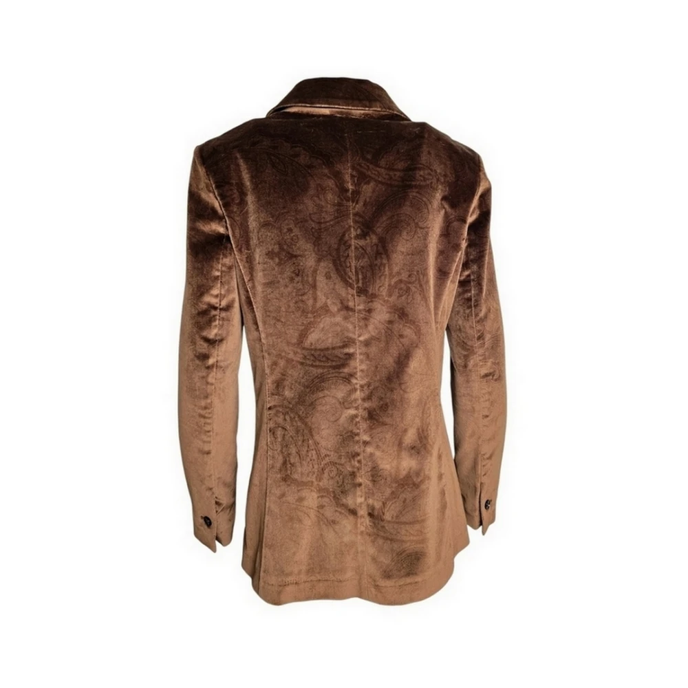 Circolo 1901 Bruine Damastpatroon Damesjas Brown Dames