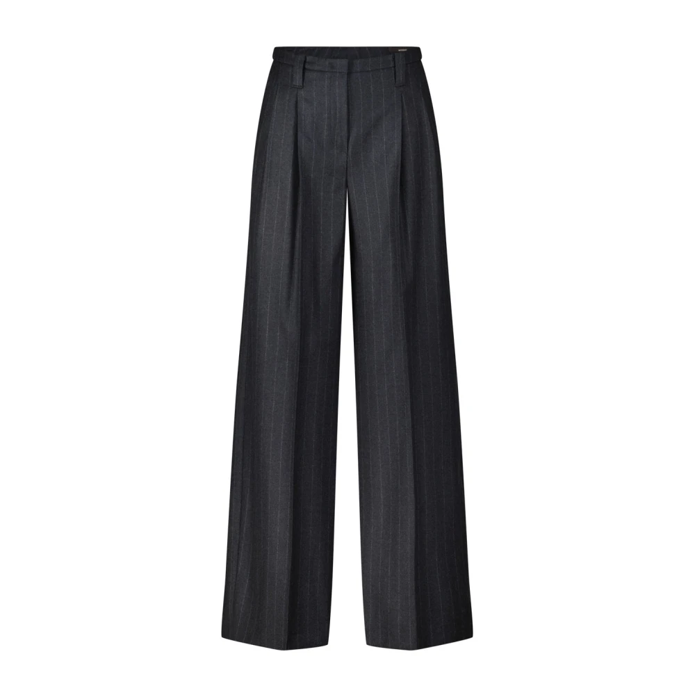 Windsor Wijde Pijp Wollen Business Broek Gray Dames