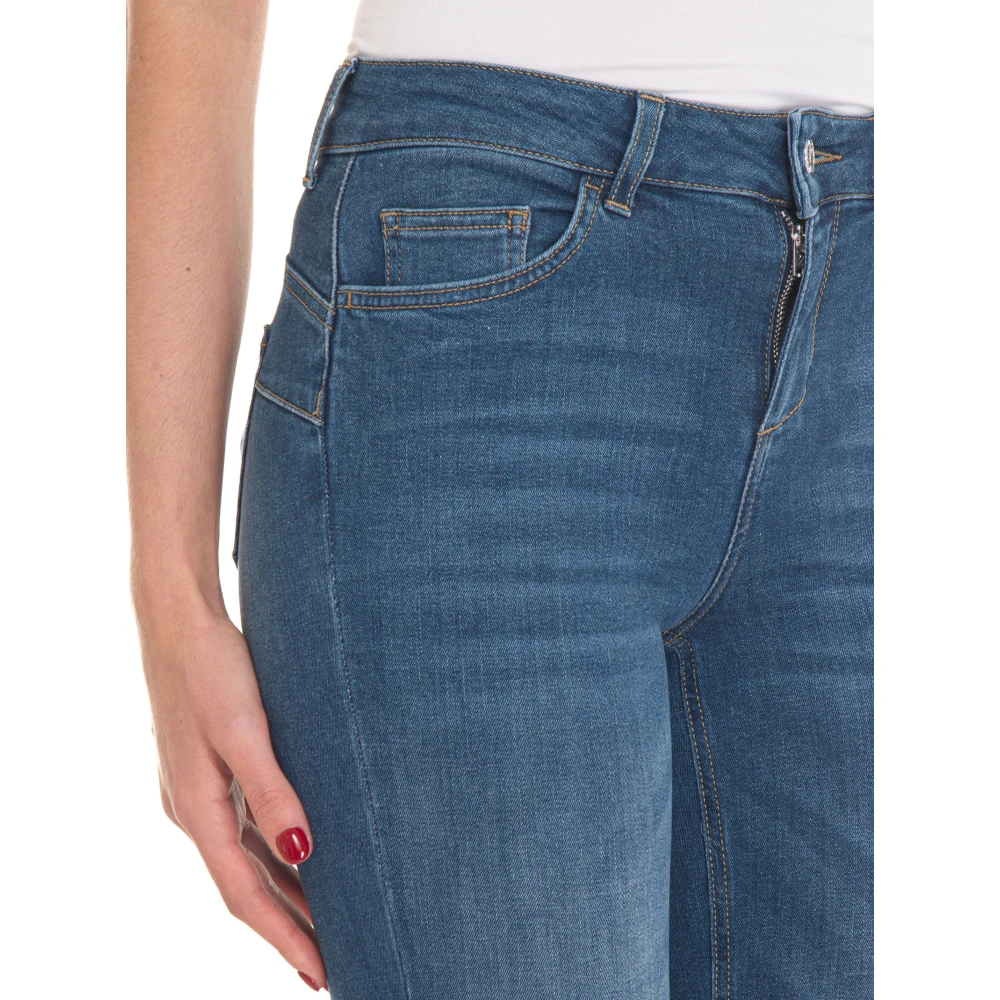 Liu Jo High Waisted Slim-Fit Denim Jeans Blue Dames