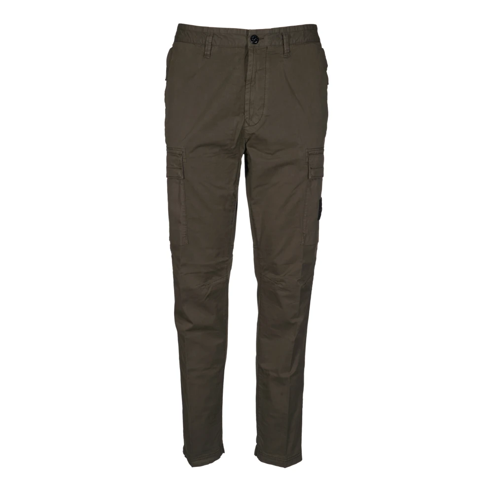 Stone Island Groene Casual Broek Green Heren